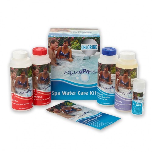 AquaSparkle Chlorine or Bromine Starter Kits for Hot Tubs & Spas Pool
